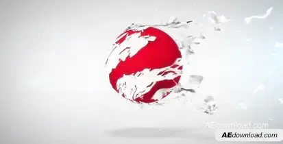 Tearing Sphere Logo Reveal Logo Stings template preview