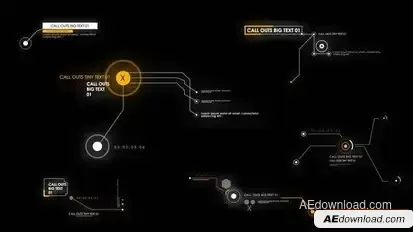 Tech Call Outs Titles template preview