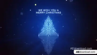 Tech Christmas Logo Logo Stings template preview