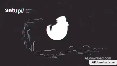 Tech Glitch Logo Logo Stings template preview