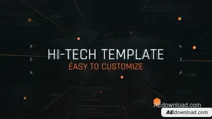 Tech Glitch Trailer Titles Titles template preview