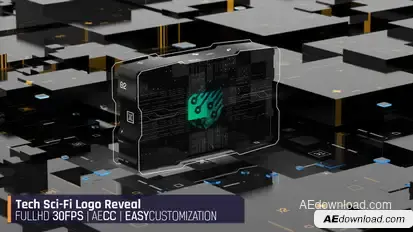 Tech Sci-fi Logo Reveal Logo Stings template preview
