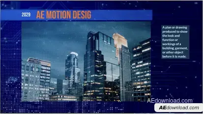 Tech Slideshow Video Displays template preview