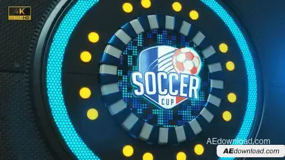 Tech Soccer Logo Transition Elements template preview