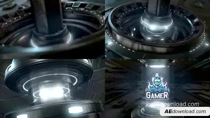 Techno Gaming Logo Reveal Logo Stings template preview