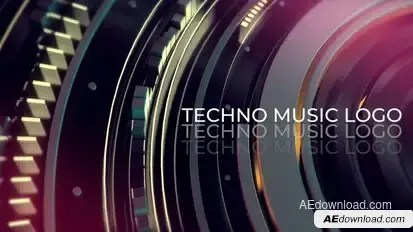 Techno Music Logo Logo Stings template preview