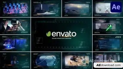Techno Promotion Slideshow for After Effects Openers template preview