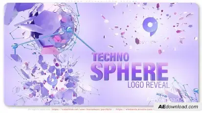 Techno Sphere Logo Reveal Logo Stings template preview