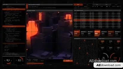 Technodrome HUD UI Pack Elements template preview