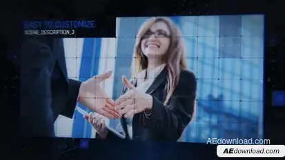 Technological Slides Video Displays template preview