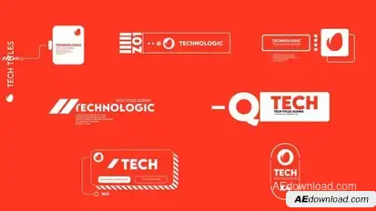 Technological Titles Titles template preview
