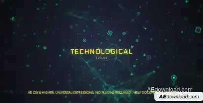 Technological Titles Titles template preview