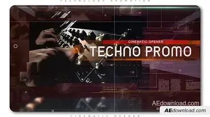Technology Cinematic Promo Video Displays template preview
