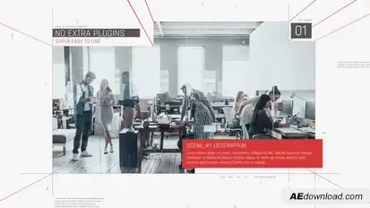 Technology Corporate Video Displays template preview