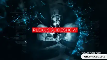 Technology Plexus Slideshow Video Displays template preview