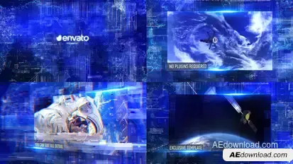 Technology Promo Video Displays template preview