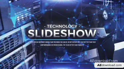 Technology Slideshow Video Displays template preview