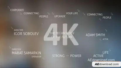 Videohive Technology Titles and Alphabet 4K Titles template preview