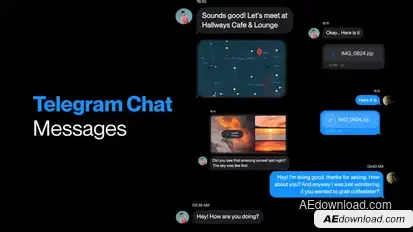 Telegram Messages Chat Openers template preview