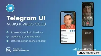 Videohive Telegram UI – Audio & Video Calls Elements template preview