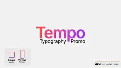 Stomp - Typography Promo Openers template preview