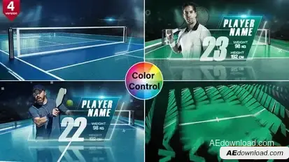 Tennis & Pickleball Players Openers template preview