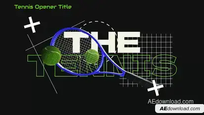 Tennis Ball Opener With Text Openers template preview