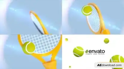 Tennis Logo Logo Stings template preview
