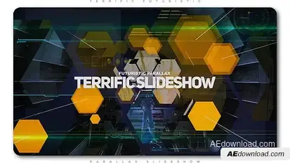 Terrific Futuristic Slideshow Video Displays template preview