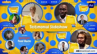 Testimonial Slideshow Elements template preview