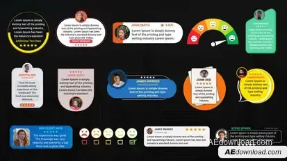Testimonial Titles Pack Titles template preview