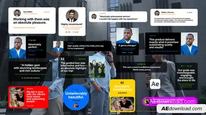 Testimonials Color Pack Titles template preview