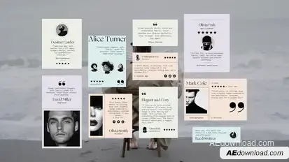Testimonials, Reviews & Quotes - After Effects Template Elements template preview