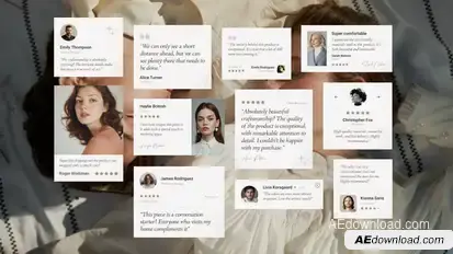 Testimonials, Reviews & Quotes - After Effects Template Elements template preview