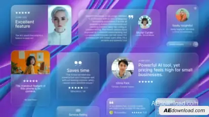 Testimonials, Reviews & Quotes - After Effects Template Elements template preview