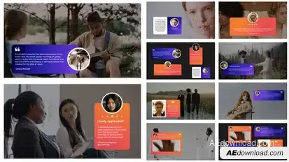 Testimonials Social Media Elements template preview