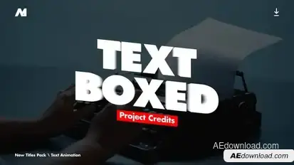 Text - Box Animator | After Effects Titles template preview