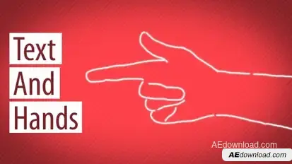 Text And Hands Titles template preview