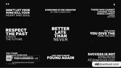 Text Animation 1.0 | AE Titles template preview