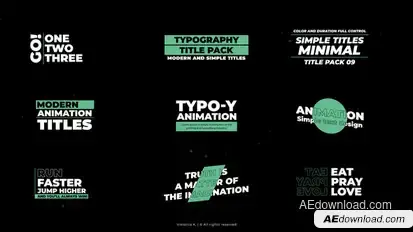 Text Animation 1.0 | After Effects Titles template preview