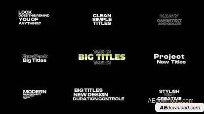 Text Animation 3.0 | AE Titles template preview
