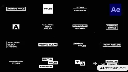 Text Animation Titles template preview