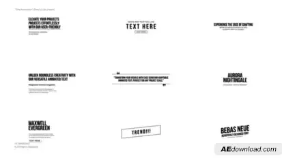 Text Animation 4.0 | After Effects Titles template preview