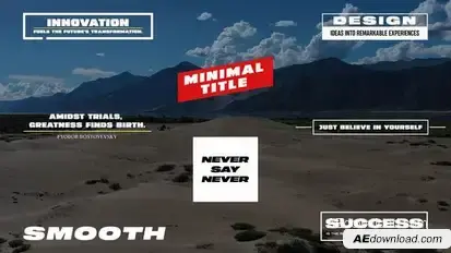 Text Animation Titles template preview