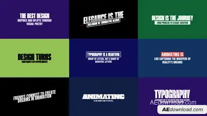 Text Animation Titles template preview