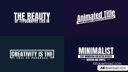 Text Animation Titles template preview