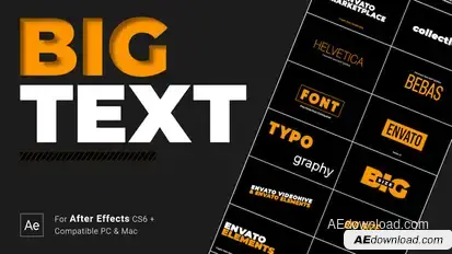 Text Animation Titles template preview