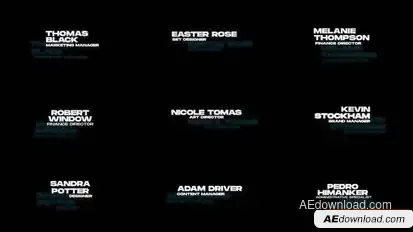 Text Animation Titles template preview