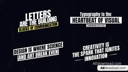 Text Animation Titles template preview