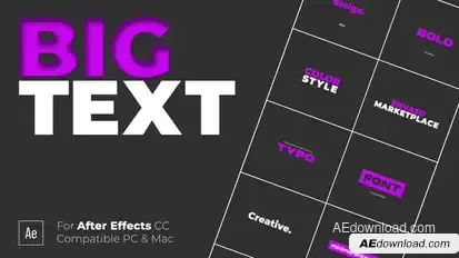 Text Animation Titles template preview